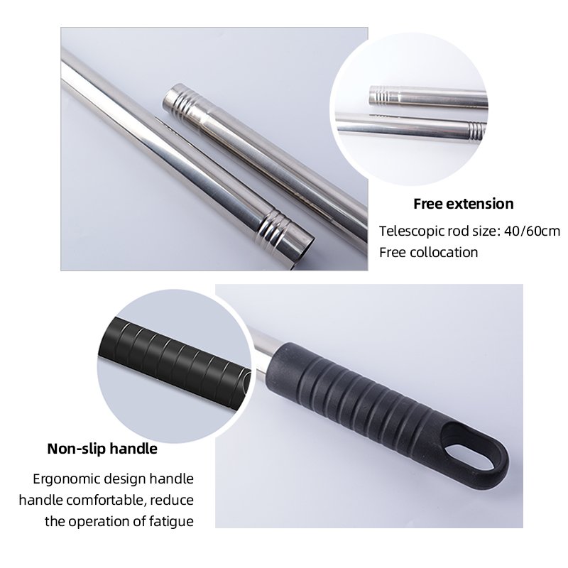0.8-meter Diameter 22mm Multi-purpose Mop Broom Extension Aluminum Telescopic Adjustable Handle Extension Rod
