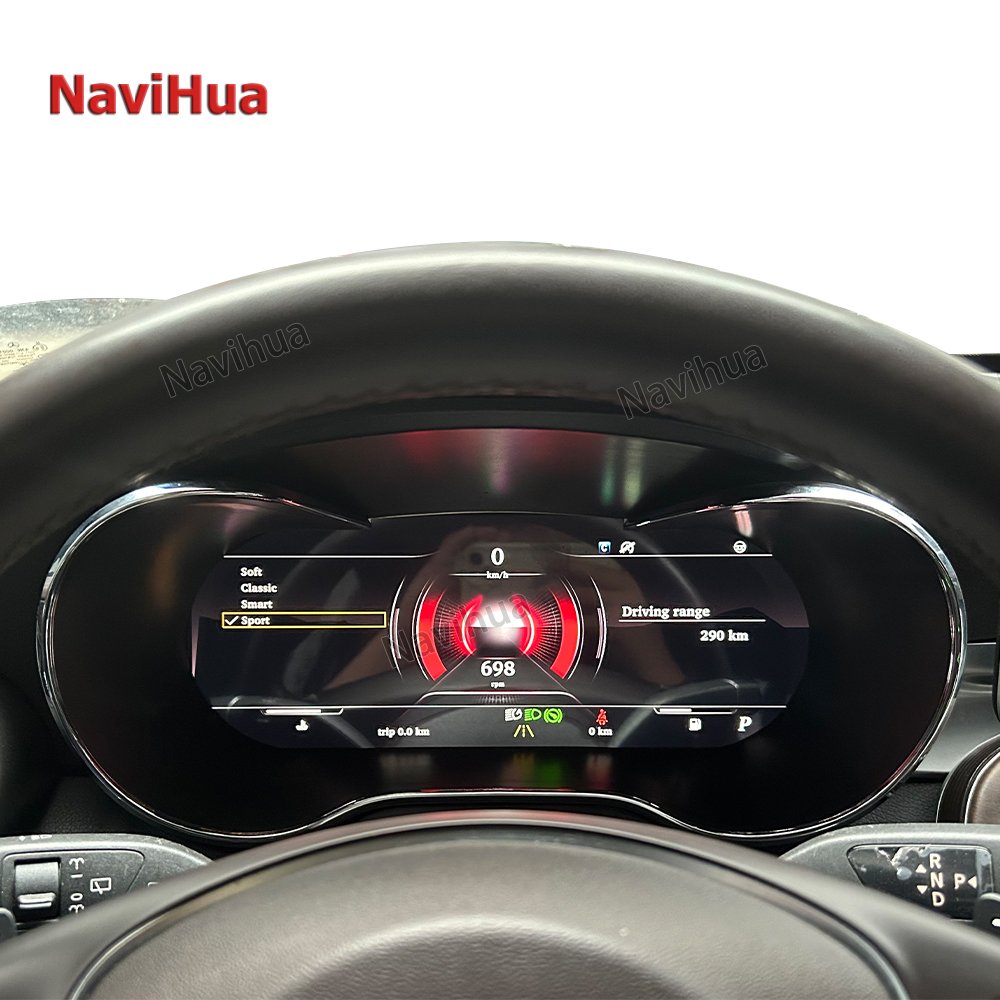 NaviHua New Linux Car Digital Cluster for Mercedes Benz C W205 GLC X253 LCD Dashboard Speedometer Upgrade Cockpit Auto Meter