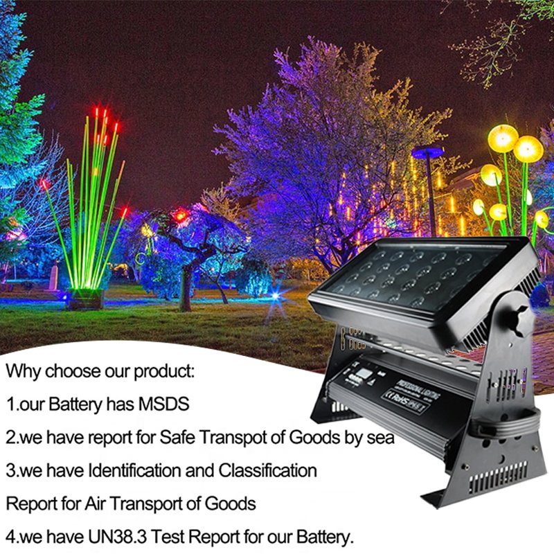 Grace Battery Charge Management LED City Color WiFi Wireless DMX Stage Lighting