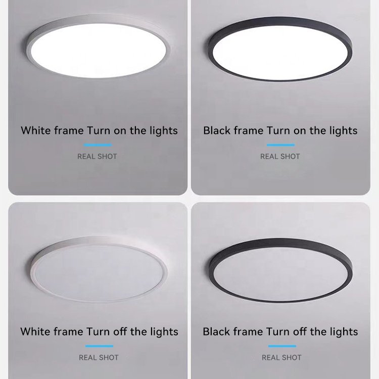 Slim Led Ceiling Light Spot Dimmable Surface Mounted Led Panel Light for Bedroom Home House Living Room Ceiling Light Round