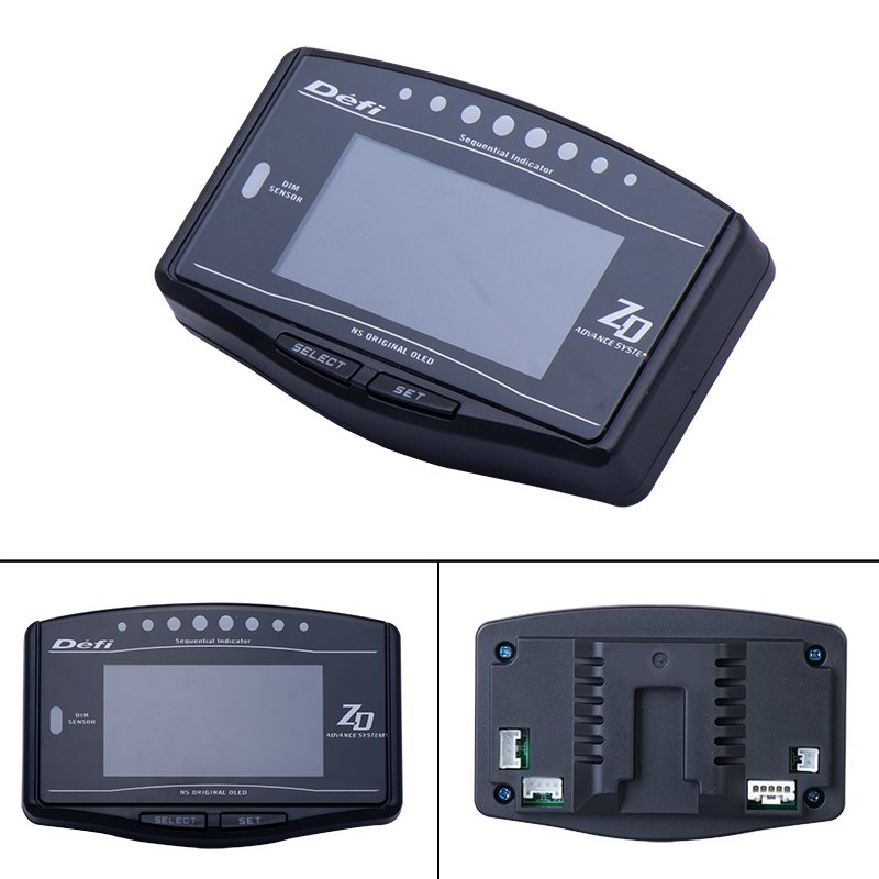 High Quality Hot Sell Car OBD2 Advance ZD 10 in 1 Defi Style Link Car Meter DF09703 Digital Tachometer Full Kit