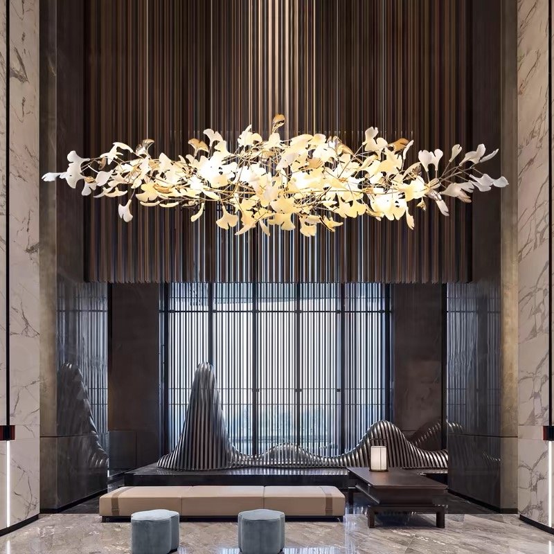 Hotel Lobby Art Decorative Custom Large Chandelier Ceiling Lights