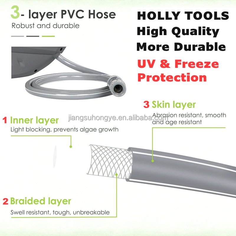 Auto Retractable Multi Pattern Hose Reel Gardenia Auto Retracting Hose Reel Water Pipe Tube for Outside Car Wash Water Hose Reel