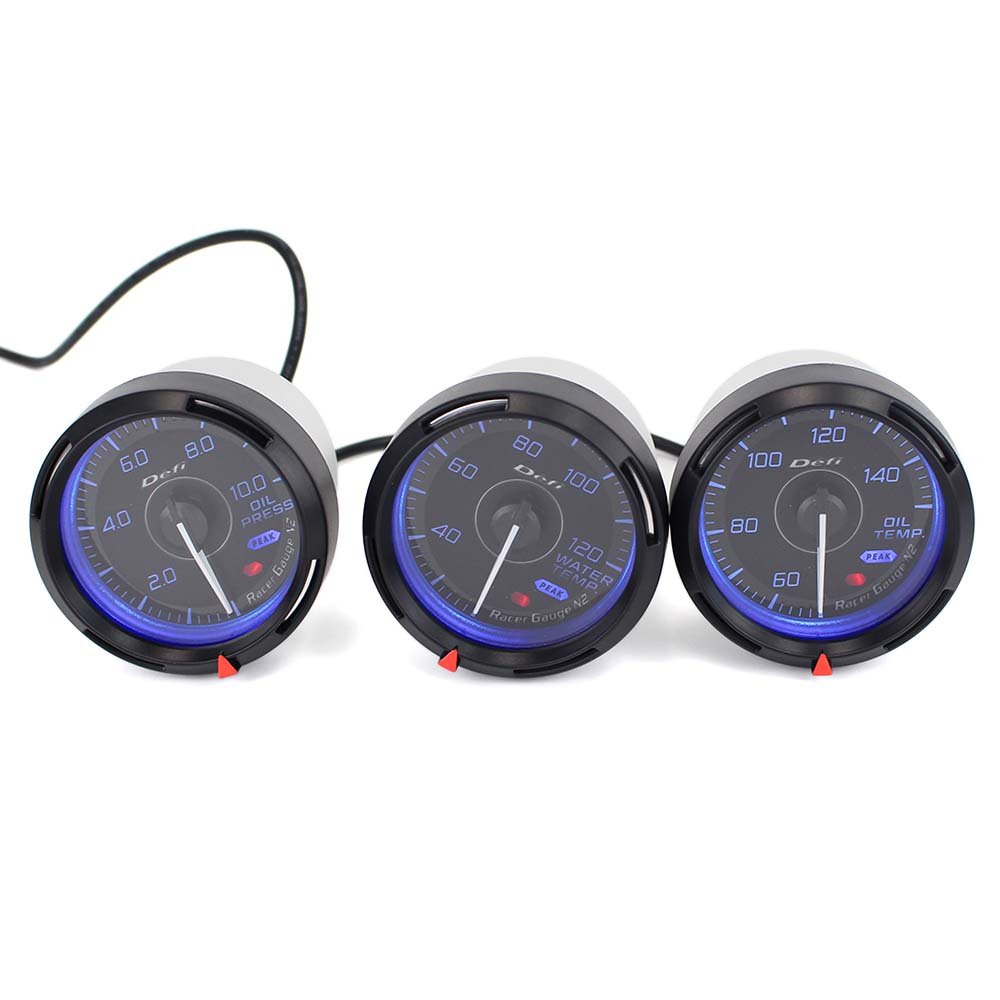 Defi N2 60mm Auto Gauge Meter Water Temp Oil Temp Oil Press Tachometer Volts Gauge for Defi Boost Gauge