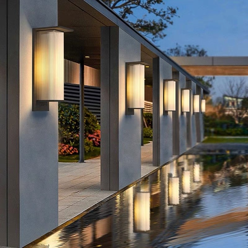 The New Model Has a Price Advantage in Outdoor Waterproof Wall Lights, Modern and Simple Courtyard Long LED Wall Lights