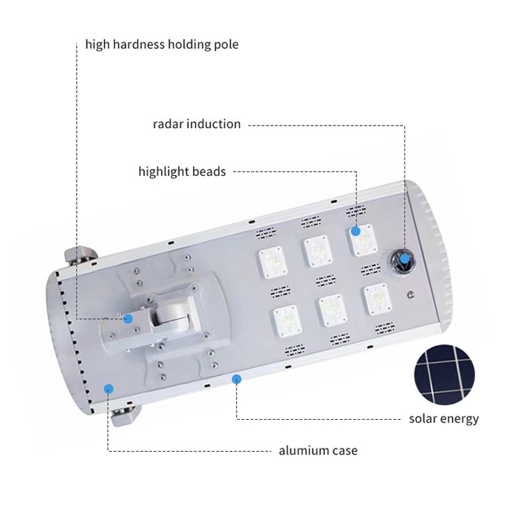 High Quality Self Cleaning Road Lamp Aluminum Outdoor All in One Solar Street Lamp 1000W 1200W Led Solar Street Light