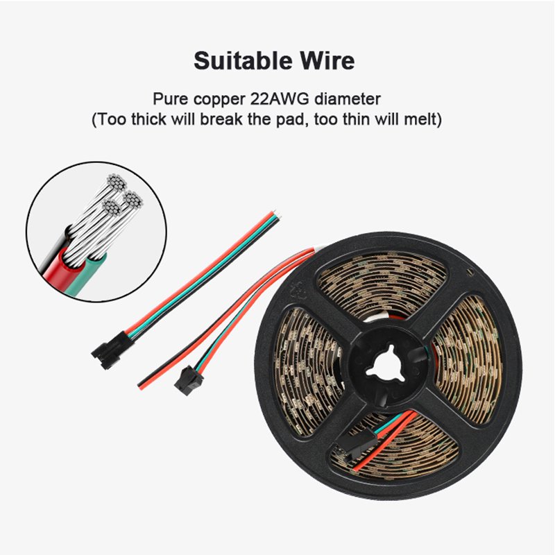 12V WS2811 Programmable 30 60 Pixel Addressable Rgb Led Strip