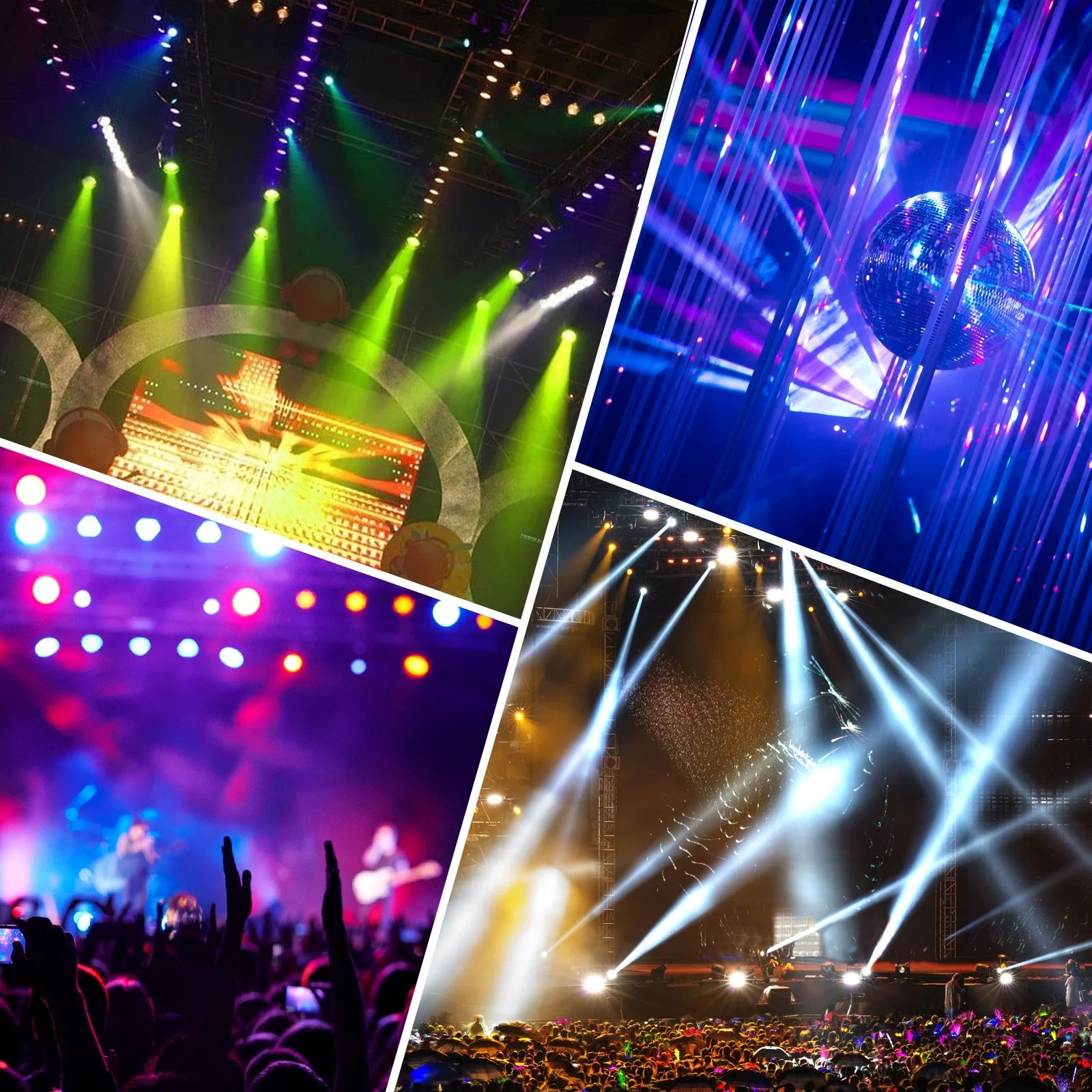RGB Led Light DMX Strobe Channel Sound Activated Party Light for Nightclub Party Disco DJ Concert Night Stage Lights