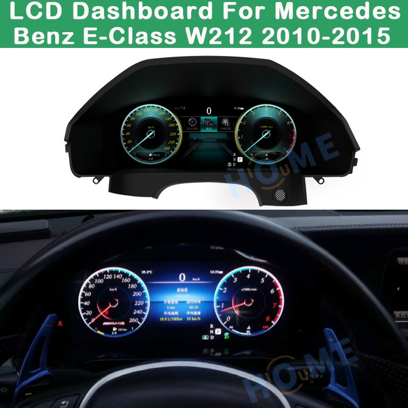 Digital Dashboard Panel Virtual Instrument Cluster CockPit LCD Speedometer for Mercedes Benz E-Class W212 2010-2015