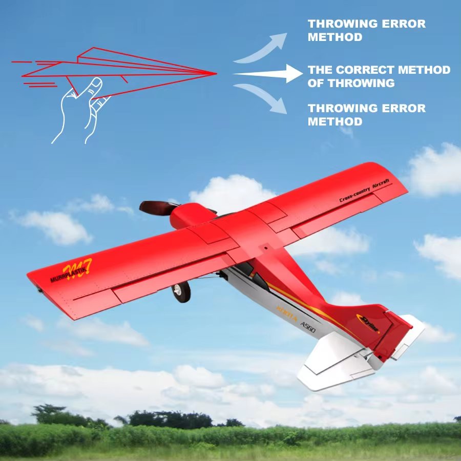 SJY-QIDI-560 Off Road Aircraft RC Model 4CH Small Remote Control Aircraft With Light Brushless Motor Assembly Starter Flying Toy