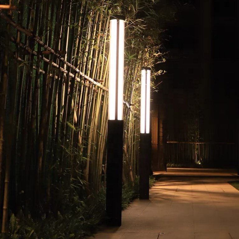 Road Lighting LED High Pole Street Light Outdoor Waterproof Aluminum Lawn Lamp 1m/2m/3m Landscape Courtyard Light Super Bright