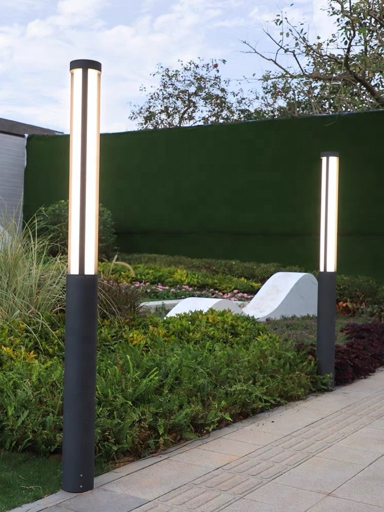 Road Lighting LED High Pole Street Light Outdoor Waterproof Aluminum Lawn Lamp 1m/2m/3m Landscape Courtyard Light Super Bright