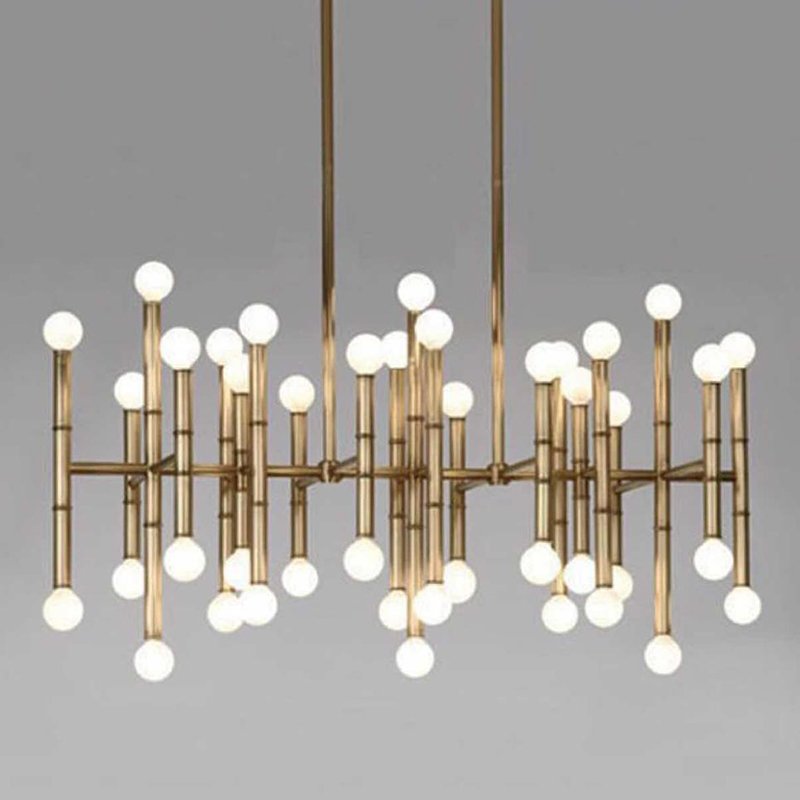 Modern Gold Branch Nordic Creative Bamboo Festival Chandelier Pendant Lights