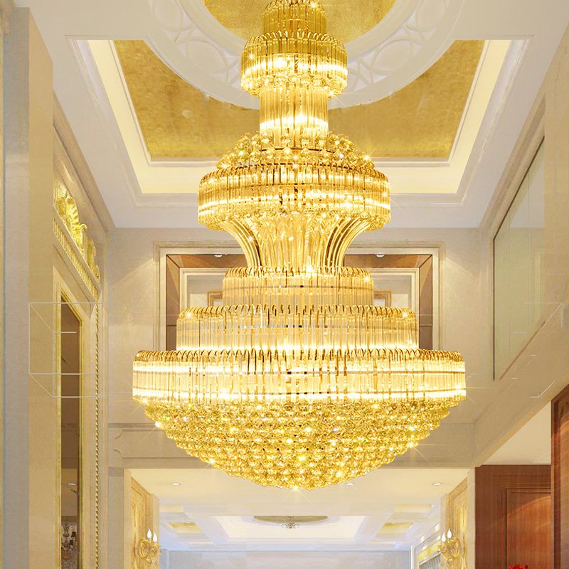 New Product Decorative Hotel Dinging Room Custom Project Luxury Crystal Glass Led Chandelier Light