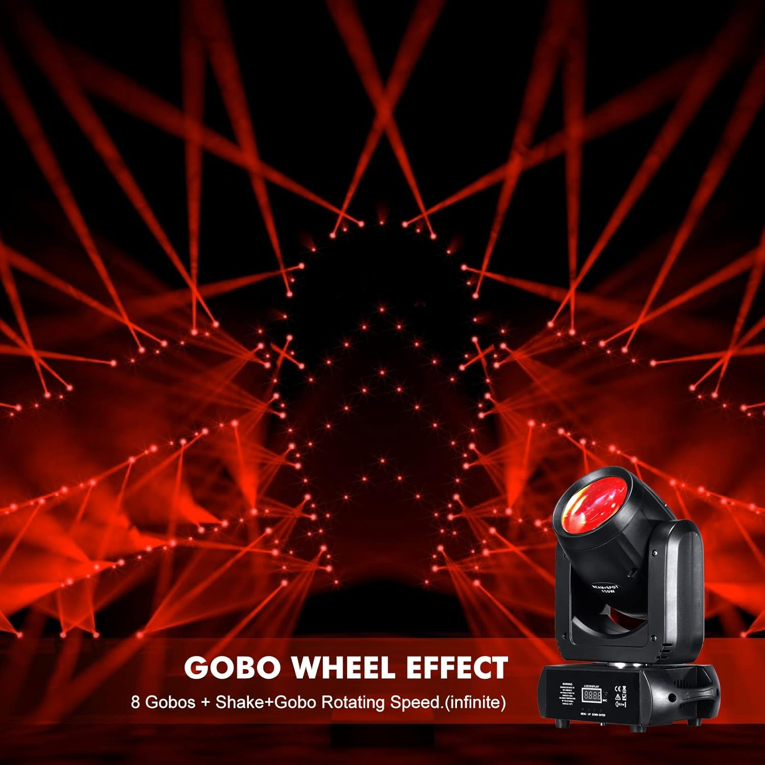 150w Moving Head Spot Led Stage Light 3prism Gobo Beam Lights Dmx Bar Clubs Moving Head Light