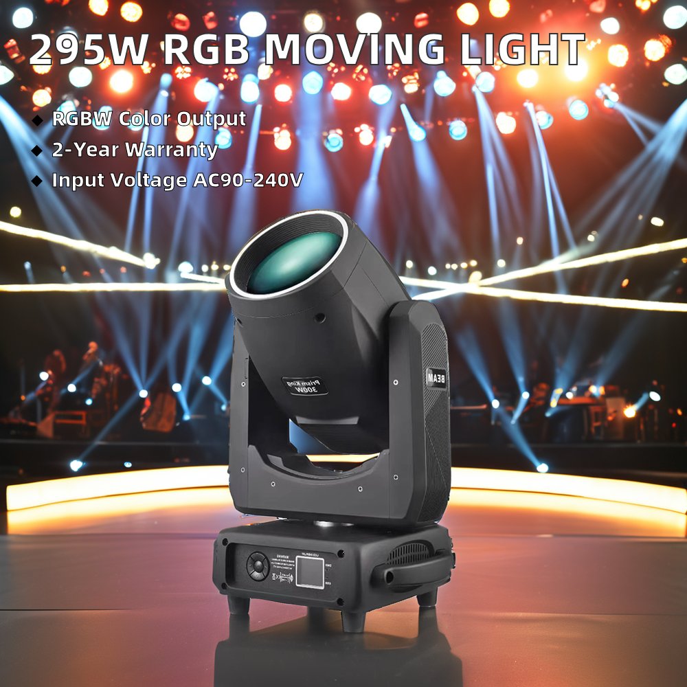 Prism King 15R Sharpy 300W Beam Moving Head Light Dmx 512 Stage Lighting with LED RGB Ring 4Pcs Prism 4Pcs Glass Gobos Lamp