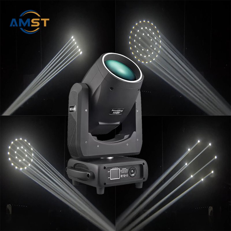 Prism King 15R Sharpy 300W Beam Moving Head Light Dmx 512 Stage Lighting with LED RGB Ring 4Pcs Prism 4Pcs Glass Gobos Lamp