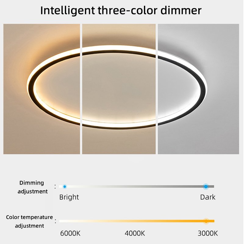 Ultra Thin Modern Minimalist Round New Led Ceiling Lamp for Living Room Bedroom