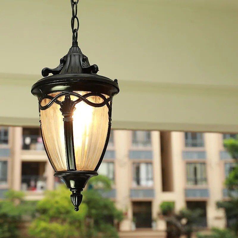 Modern Outdoor and Indoor Suspension Light Aluminum E27 10W Waterproof Ceiling Suspension Light for Balcony and Corridor