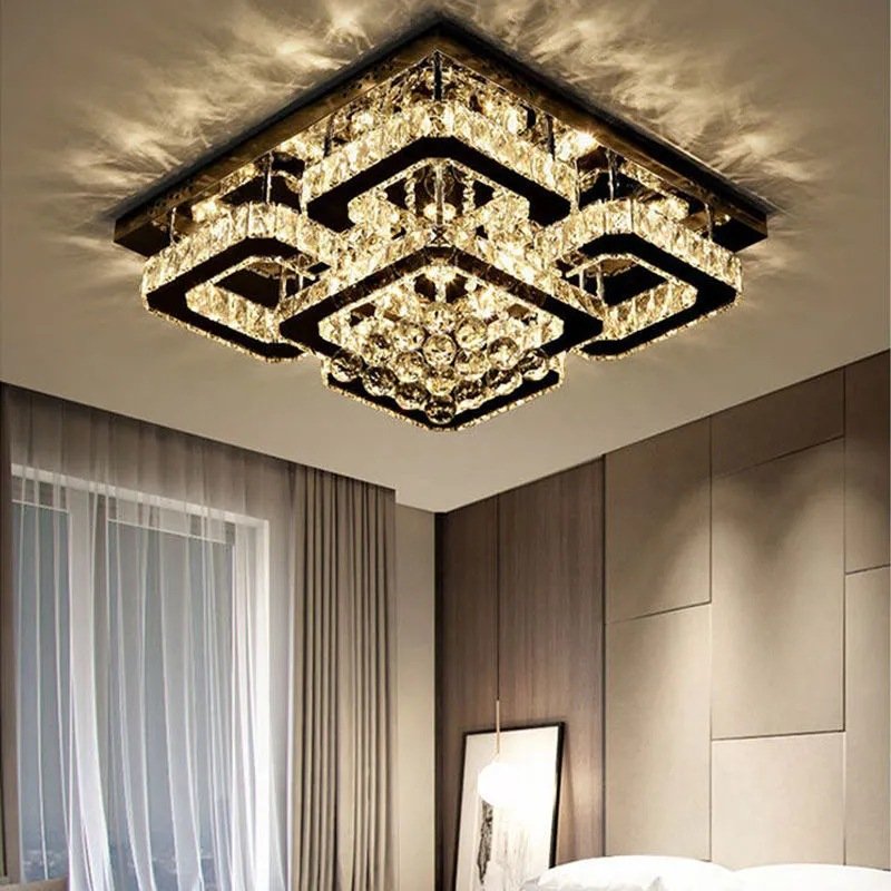 Interior Retro Surface Mount Moroccan Japanese Restaurant Modern Chandelier Led Crystal Ceiling Light Fixtures