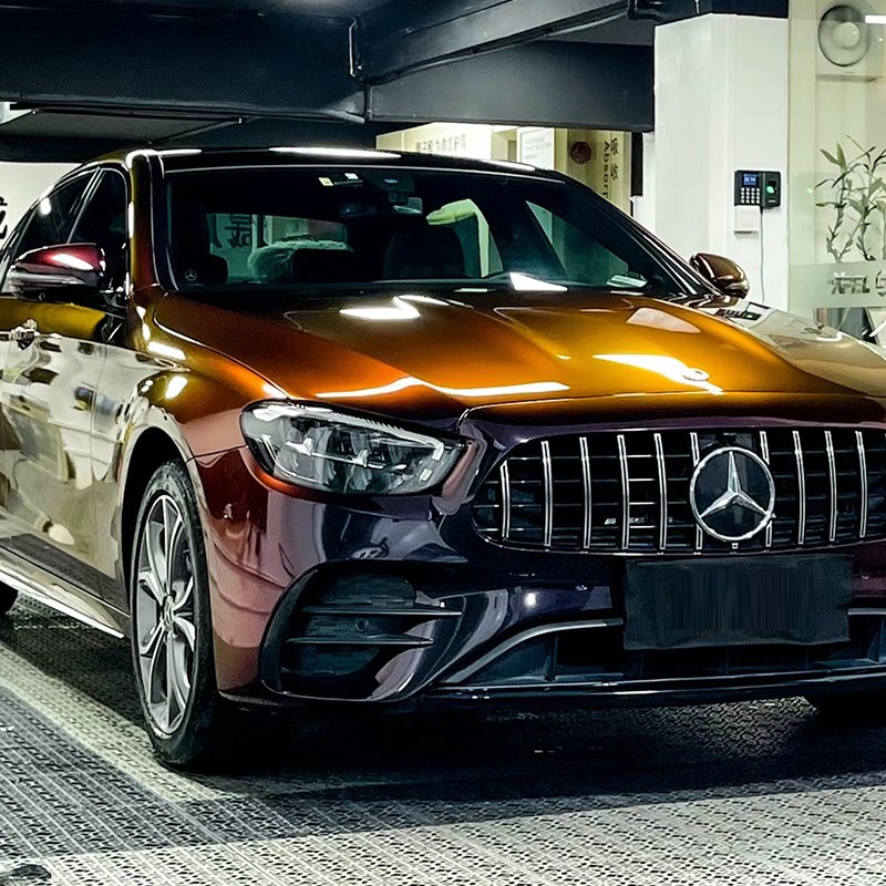 1.52*18 Meter Purple Gold Black Red Orange 5 Colors Super Gloss Chameleon Auto Paint Car Vinyl Wrap Colors