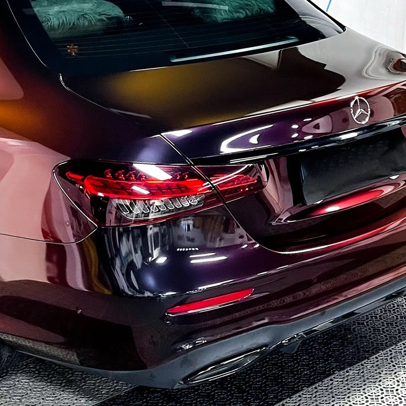 1.52*18 Meter Purple Gold Black Red Orange 5 Colors Super Gloss Chameleon Auto Paint Car Vinyl Wrap Colors