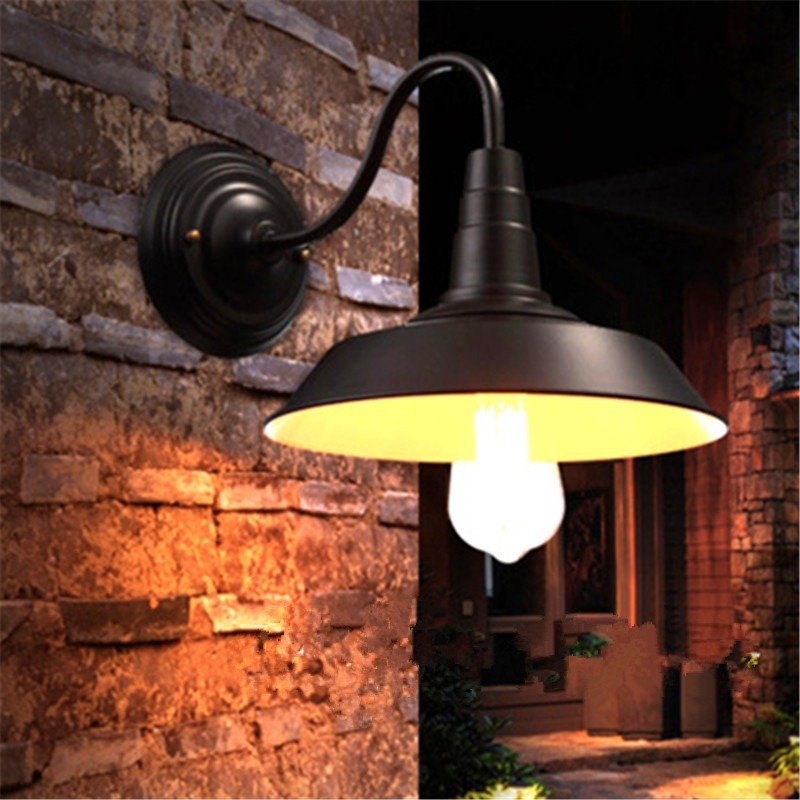Waterproof Retro Industrial Pastoral Style Balcony Wall Lamp for Living Room bar Cafe Nordic Vintage Outdoor Wall Door Lamp