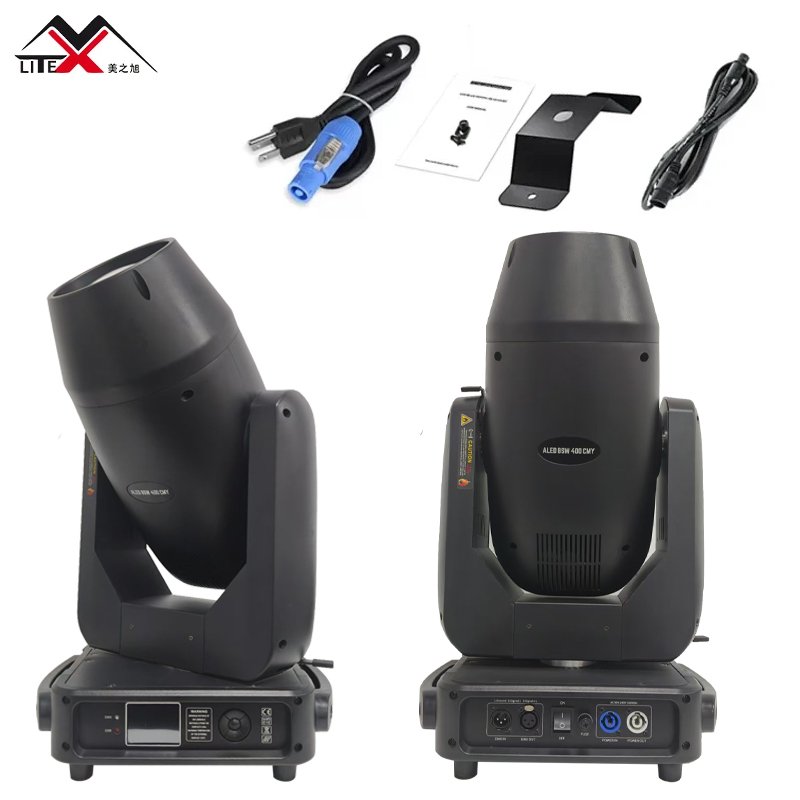 Professional High Power Bright Stage Light 400w Led Spot CMY and CTO BSW 3 in 1 Moving Head Light for Theater Hotel Events