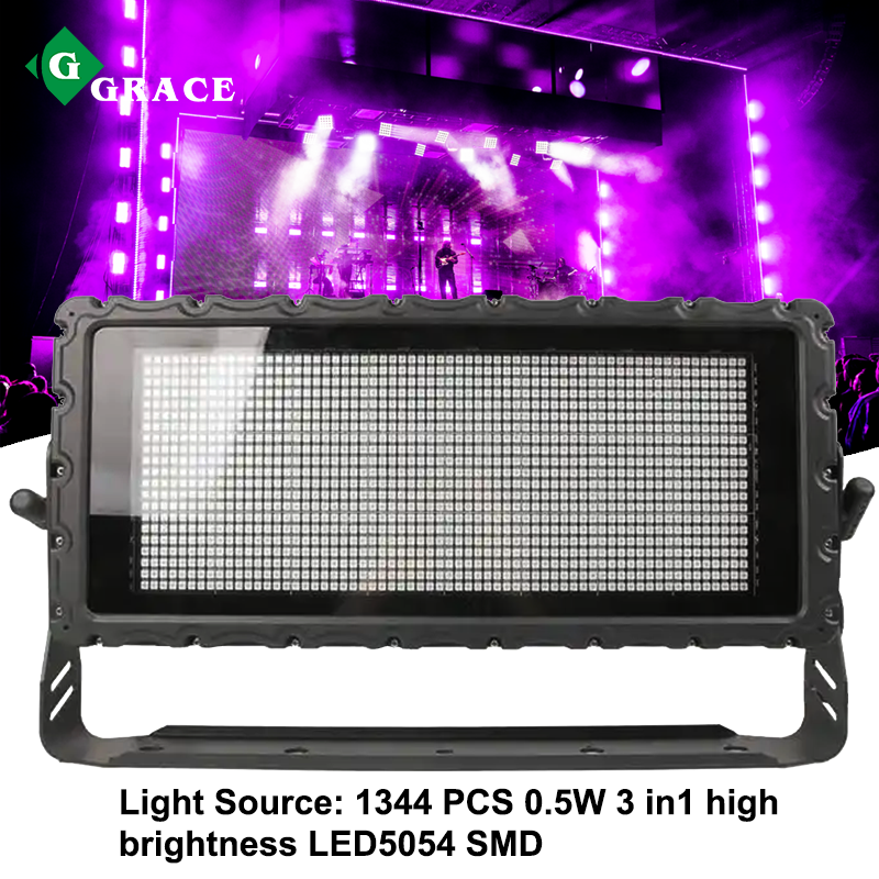 Grace Ip 65 Waterproof DMX RGB 600W Led Stage Strobe Light