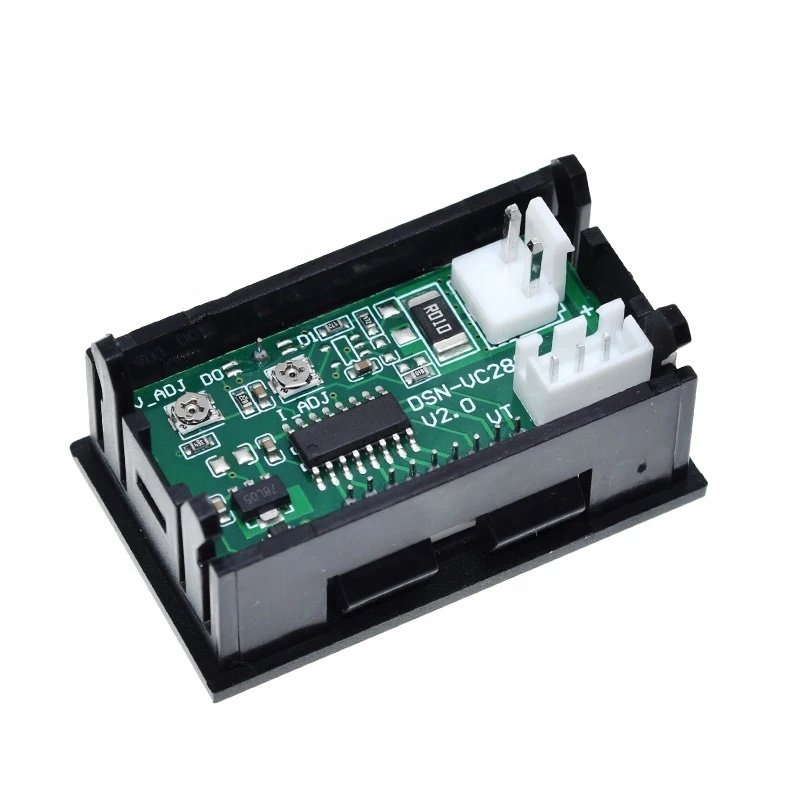 DC 0-100V 10A Digital Voltmeter Ammeter Dual Display Voltage Detector Current Meter Panel Amp Volt Gauge 0.28" Red Blue LED