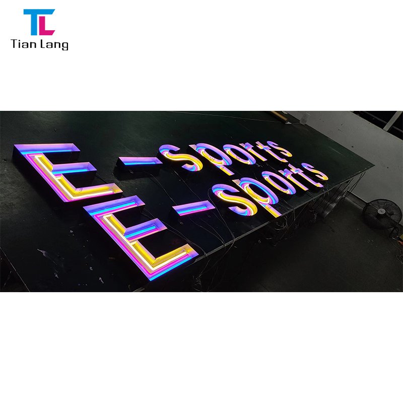 Custom LOGO Outdoor 3D LED Illuminated Sign Channel Letter Enseigne for Business Logo Luminous Letter