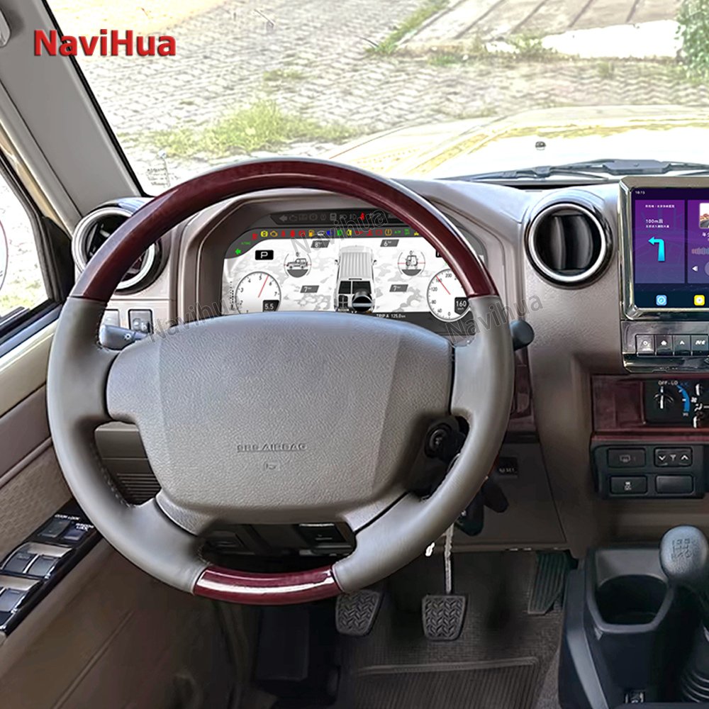NaviHua New Design for Toyota Land Cruiser LC70 71 Car Digital Cluster 12.3 Inch LCD Dashboard Auto Speedometer Virtual Cockpit