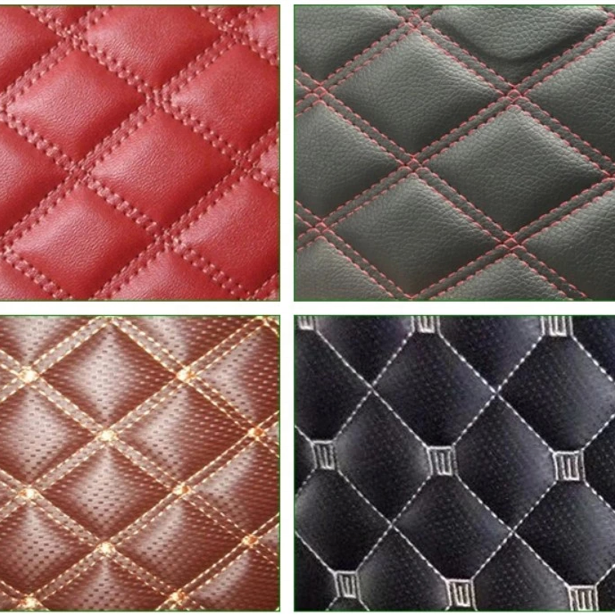 Premium Embossed Microfiber Car Seat Soft Synthetic PVC Polyurethane Leather Non-Slip Oxford Fabric Waterproof PU Leather Film