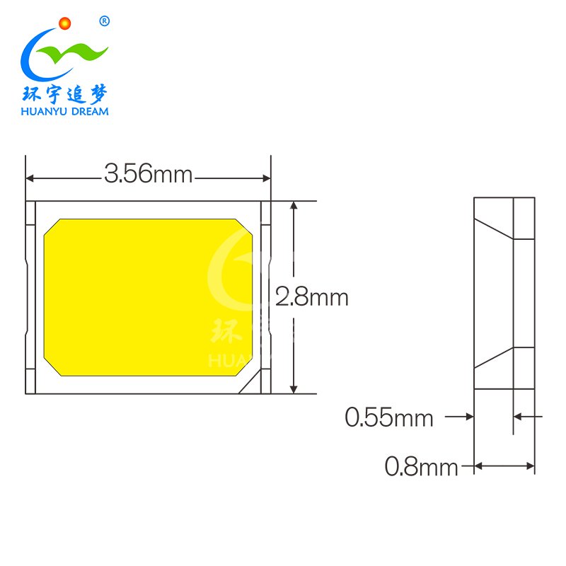SMD 2835 LED 2.6V-2.8V High Efficiency 2835 Luminous 245lm/w Smd Led Chip 2835 3V 1W 180lm 2700-6500k Led Chip