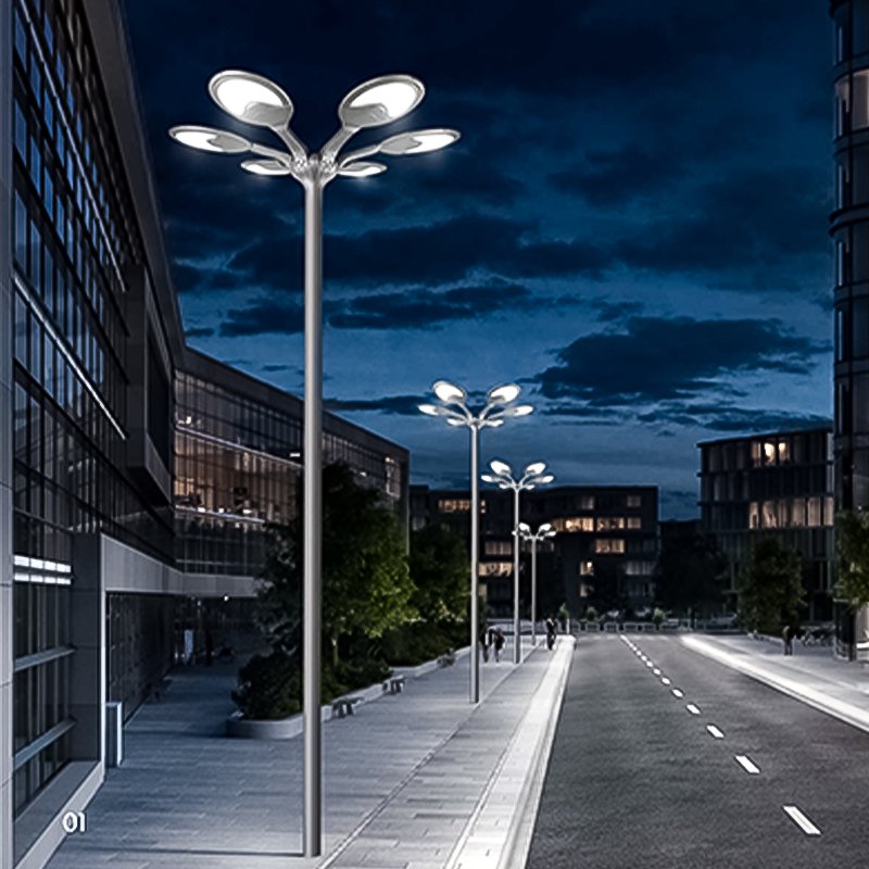 High Brightness LED Street Lights Outdoor Solar Light Renewable Energy for Urban Lighting Garden Outdoor LED Lamp