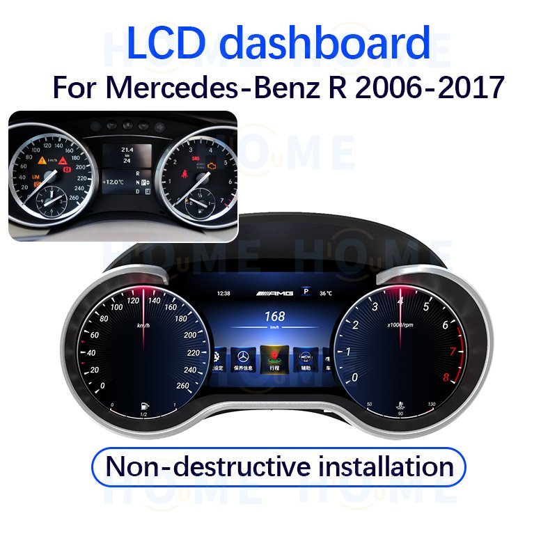 Digital Dashboard Panel Virtual Instrument Cluster CockPit for Mercedes Benz R Class W251 V251 R350 2006 - 2017 LCD Speedometer