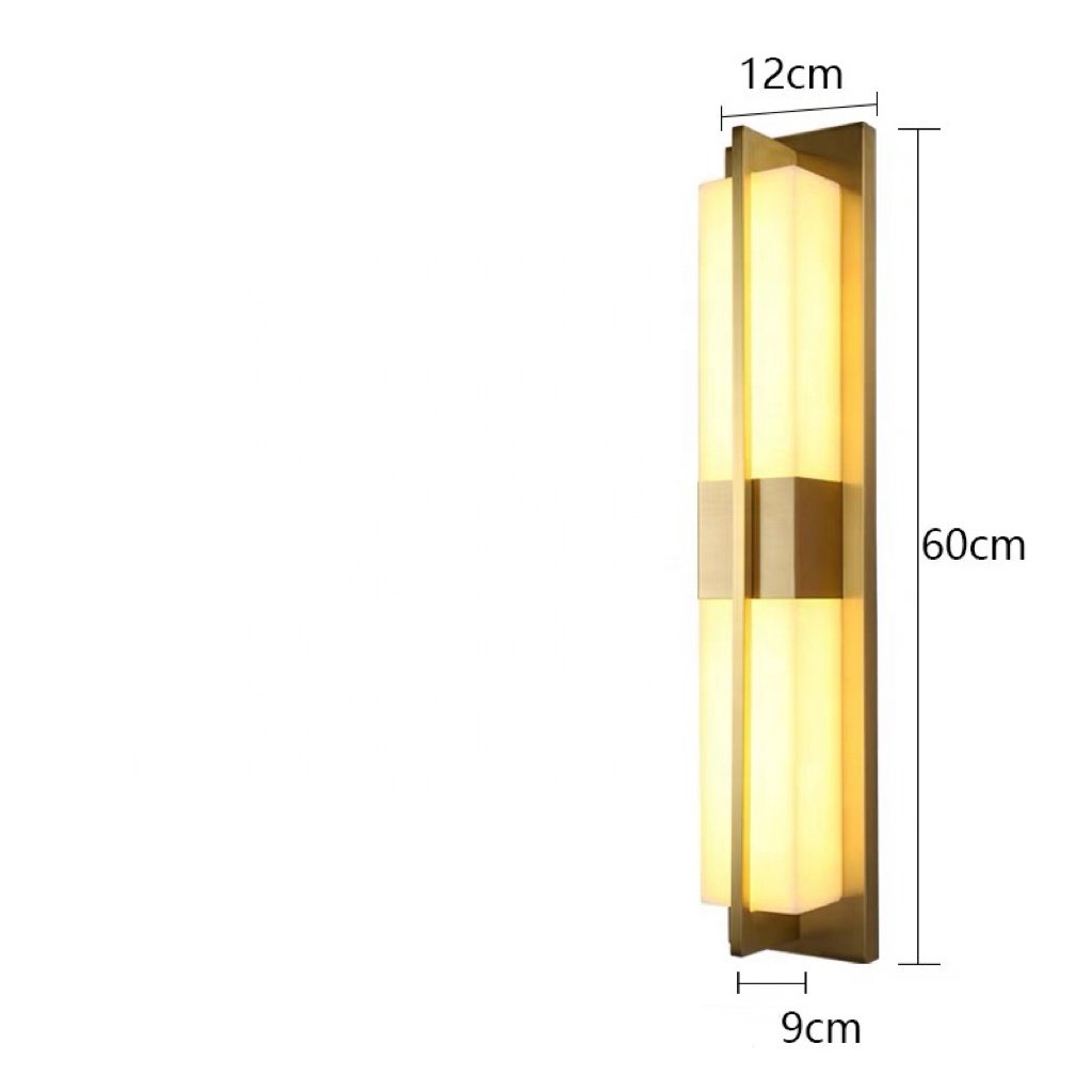 Extra Large Courtyard Outdoor Waterproof Wall Lamp, Outdoor Entrance Door, Living Room TV Background Long Strip Marble Wall Lamp