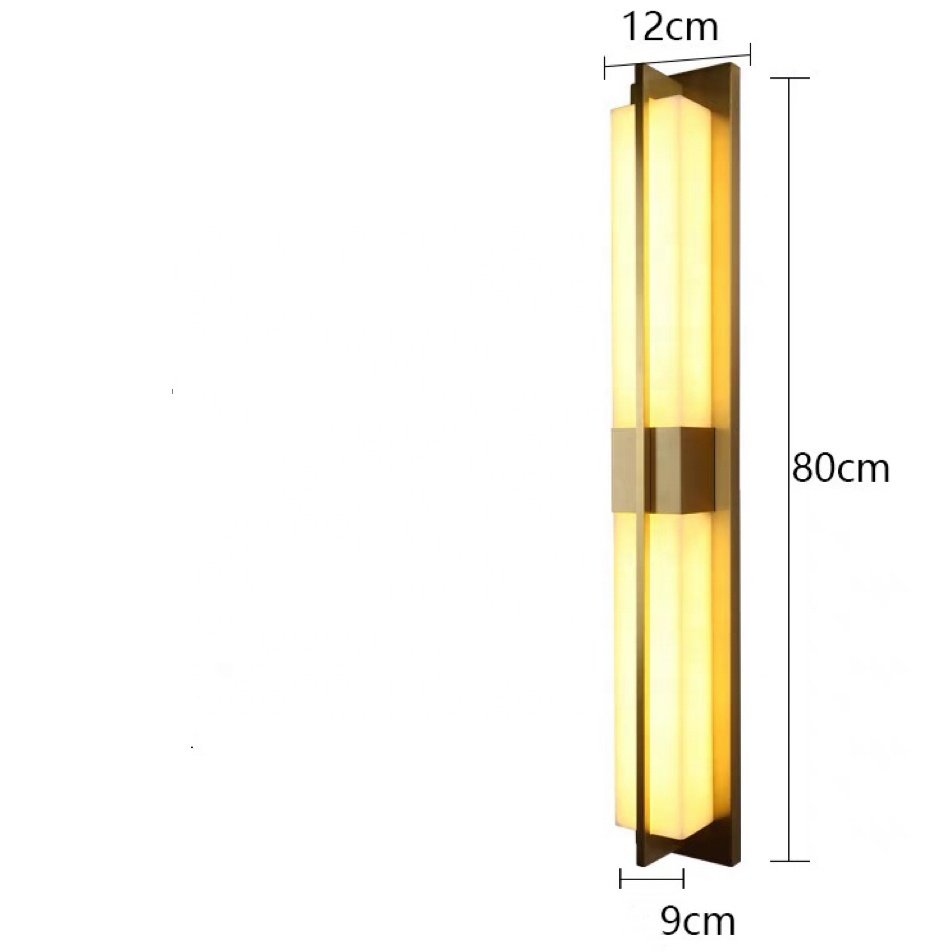 Extra Large Courtyard Outdoor Waterproof Wall Lamp, Outdoor Entrance Door, Living Room TV Background Long Strip Marble Wall Lamp