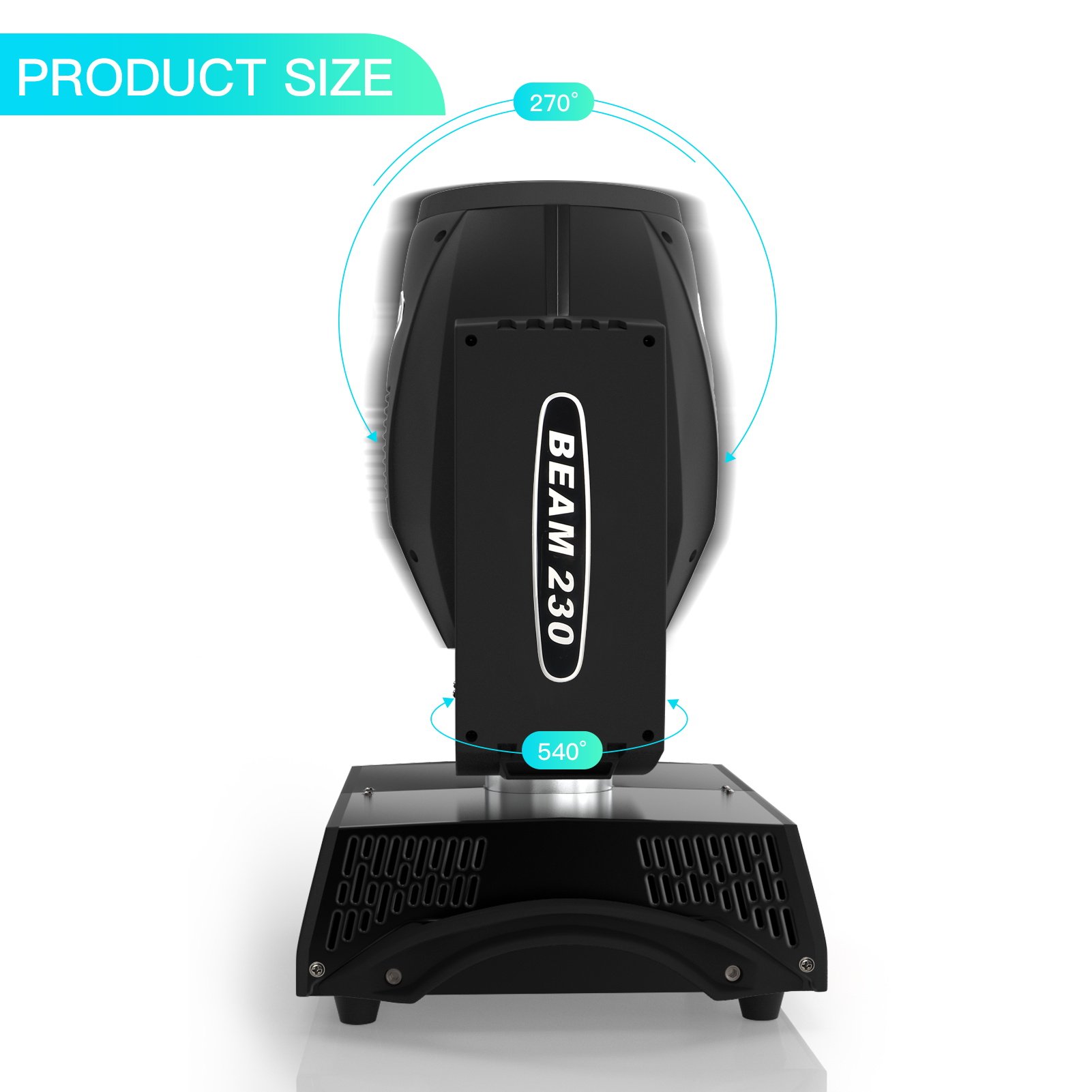 New Professional Black Dmx Sharpy Led 7r Beam 230W Moving Head Lights Spot for DJ Party Disco NightClub Stage Lights