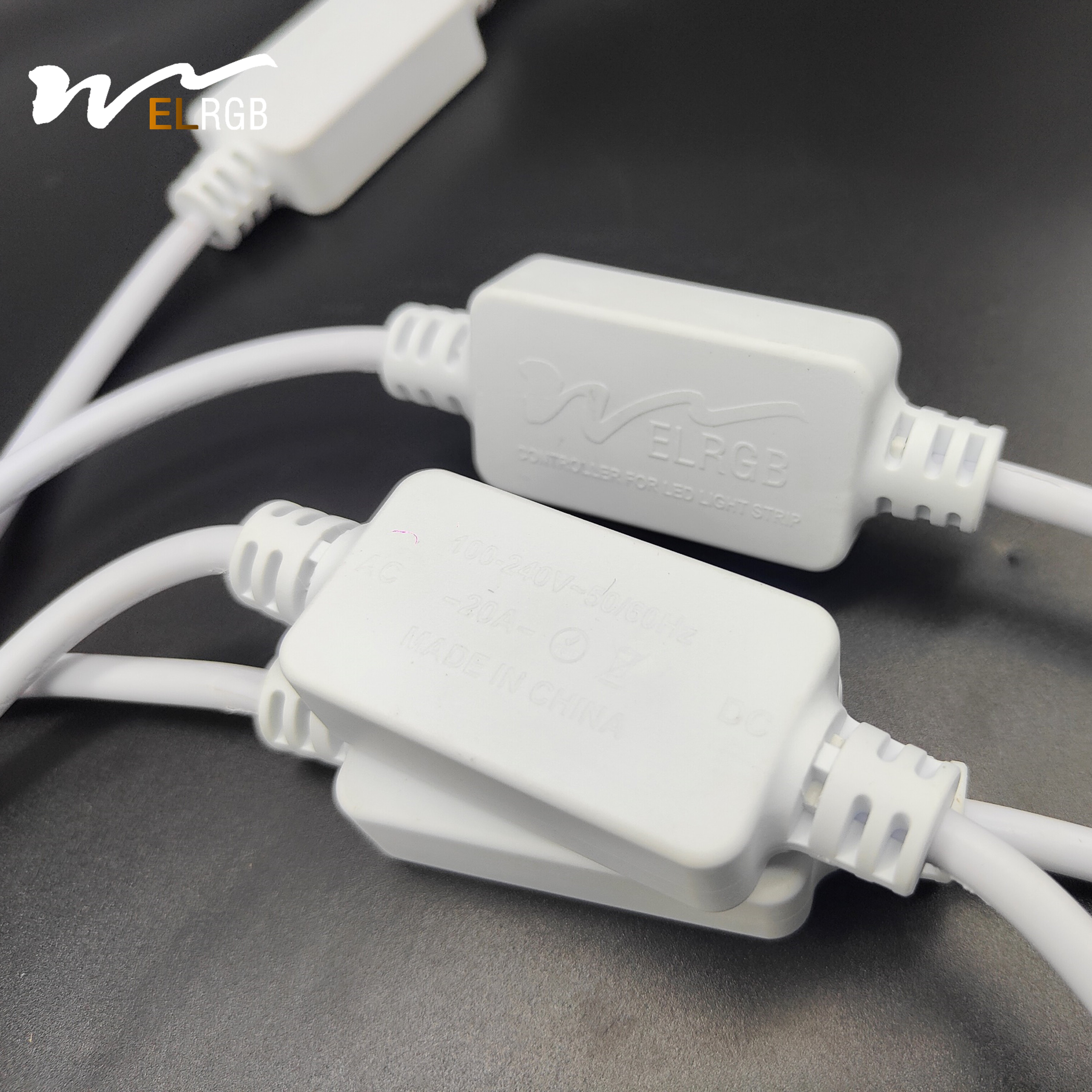 2024 High-Voltage Monochromatic LED Strip Plug 110V-220V High-Power Lamp Fittings IP65 15A-20A Rectifier Lighting Accessories