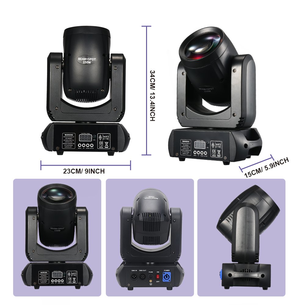 Lyre LED Dj Mini Beam 150W Beam Spot Wash 3in1 Robotic Lights Moving Head Dj Disco Bar Events Stage Lighting