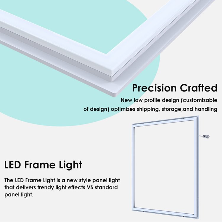 OEM/ODM Custom Recessed Silvair Sensor LED Frame Panel Grid Drop Ceiling Lighting Edge-Lit Panel Light