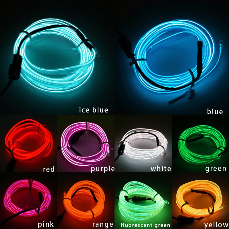 A60 Factory Wholesale New EL Cold Light Line LED Strip Decorative Lamp for Car Interior Ambient Light Auto Light Accessories