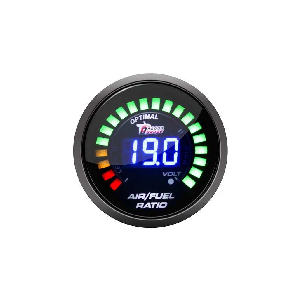 Automotive Modified Instrument Panel Digital Display Led Two in One 2-Inch 52mm Air Fuel Gauge With Oxygen Sensor Car Meter
