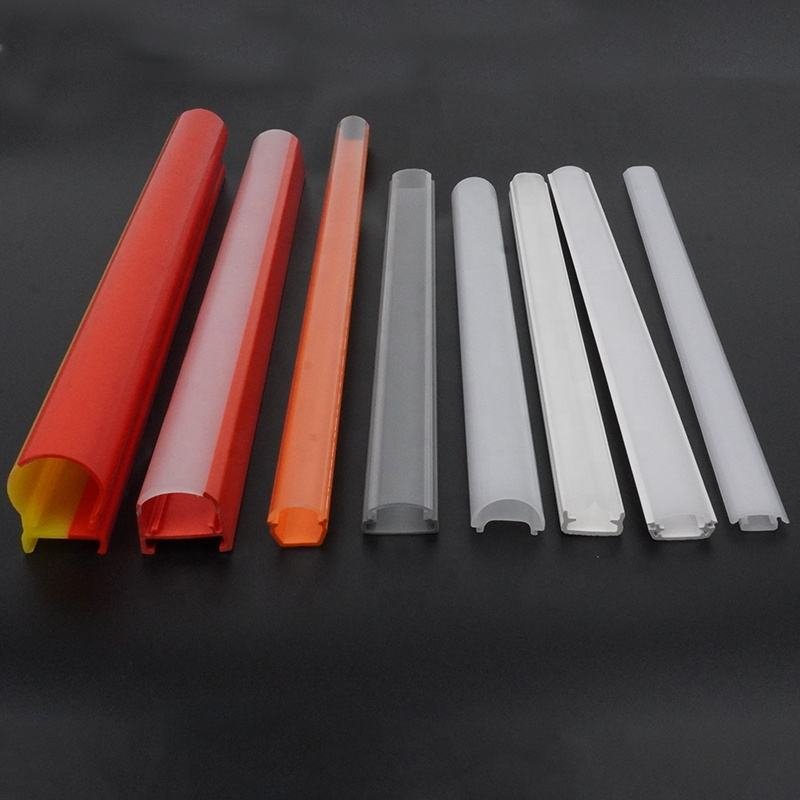 Custom Modern Frosted Plastic Diffuser Lamp Cover Polycarbonate PC Acrylic PMMA PVC Lamp Shade for LED Profile Lampshade