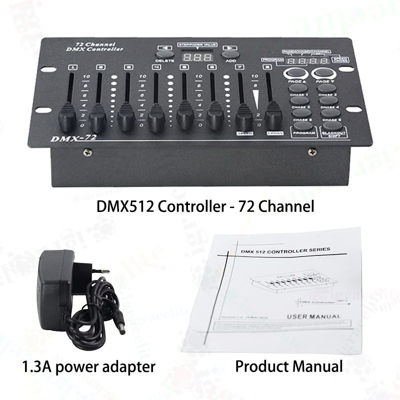 Igracelite Portable Mini Dmx 512 Controller 72 Channel Dmx Console