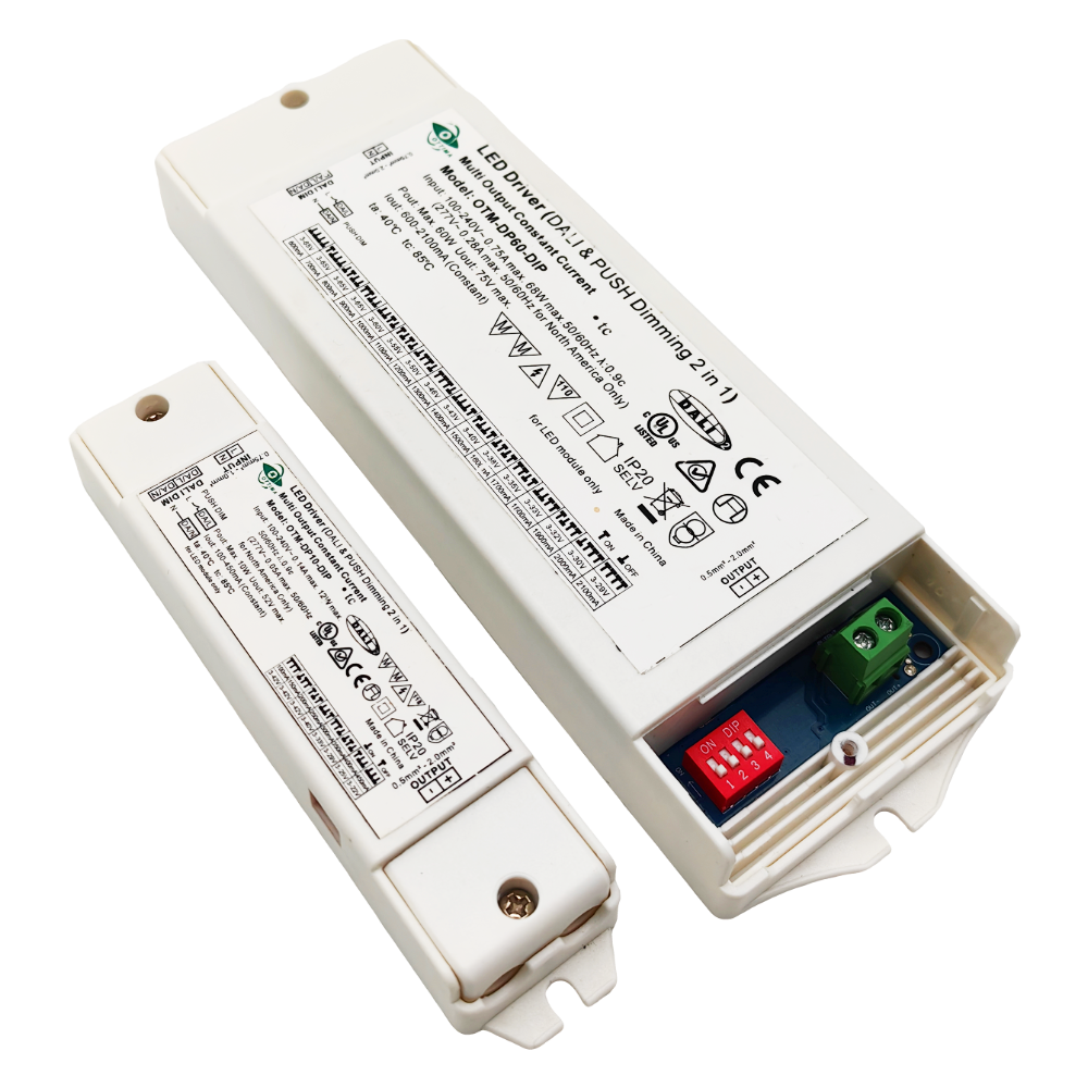 UL LED Lamp Driver 5050 40W Led Light Driver With DIP Switch DALI 2 PUSH