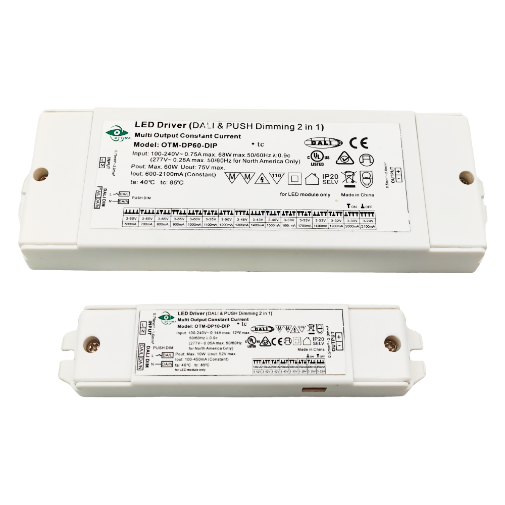 UL LED Lamp Driver 5050 40W Led Light Driver With DIP Switch DALI 2 PUSH