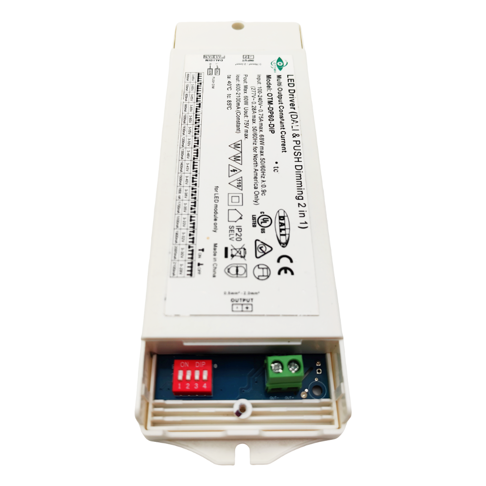 UL LED Lamp Driver 5050 40W Led Light Driver With DIP Switch DALI 2 PUSH
