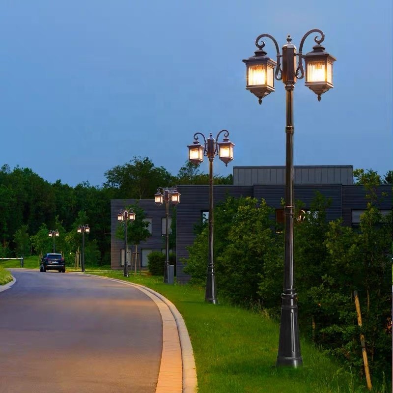 Modern Outdoor Waterproof Garden Light Pole 15W 30W Garden Lamp Post Outdoor for Outdoor Garden Landscaping Decorative
